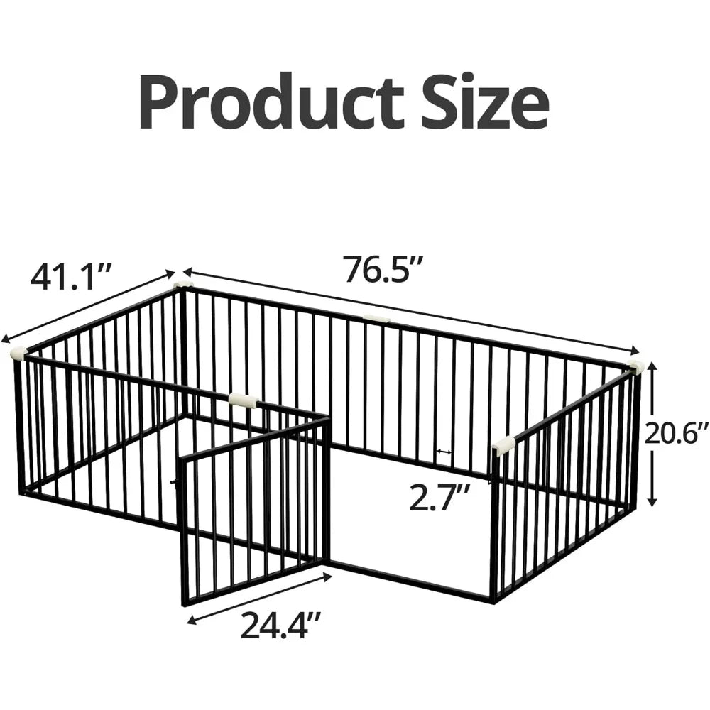 DAFIFY Montessori Floor Bed Frame With Guardrails