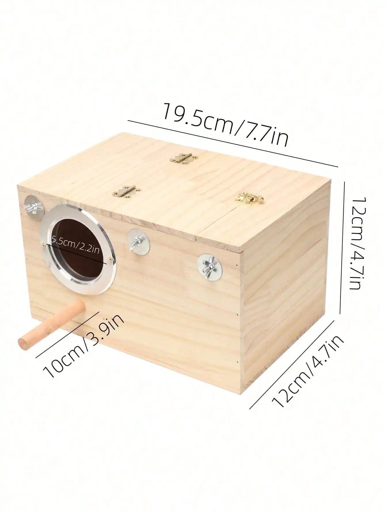 Parakeet Nest Box Bird House Wood Breeding Box Lovebirds
