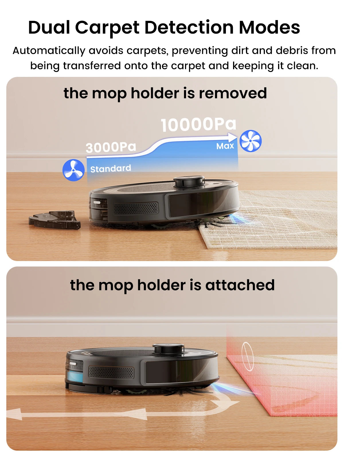 Lefant M2S Pro Robot Vacuum Cleaner With Mapping 10000Pa
