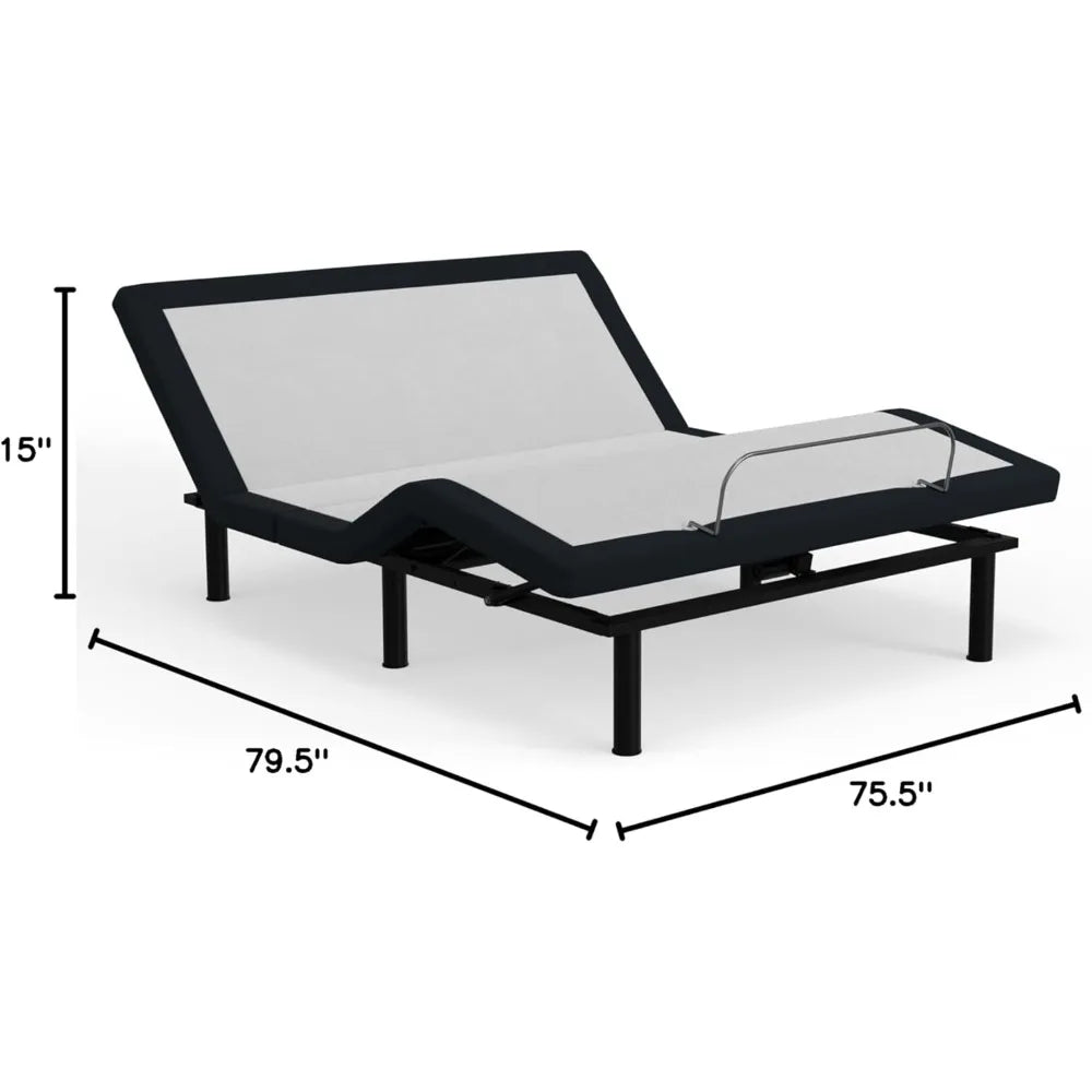 MKDK Adjustable Bed Base With Wireless Remote And Tilt