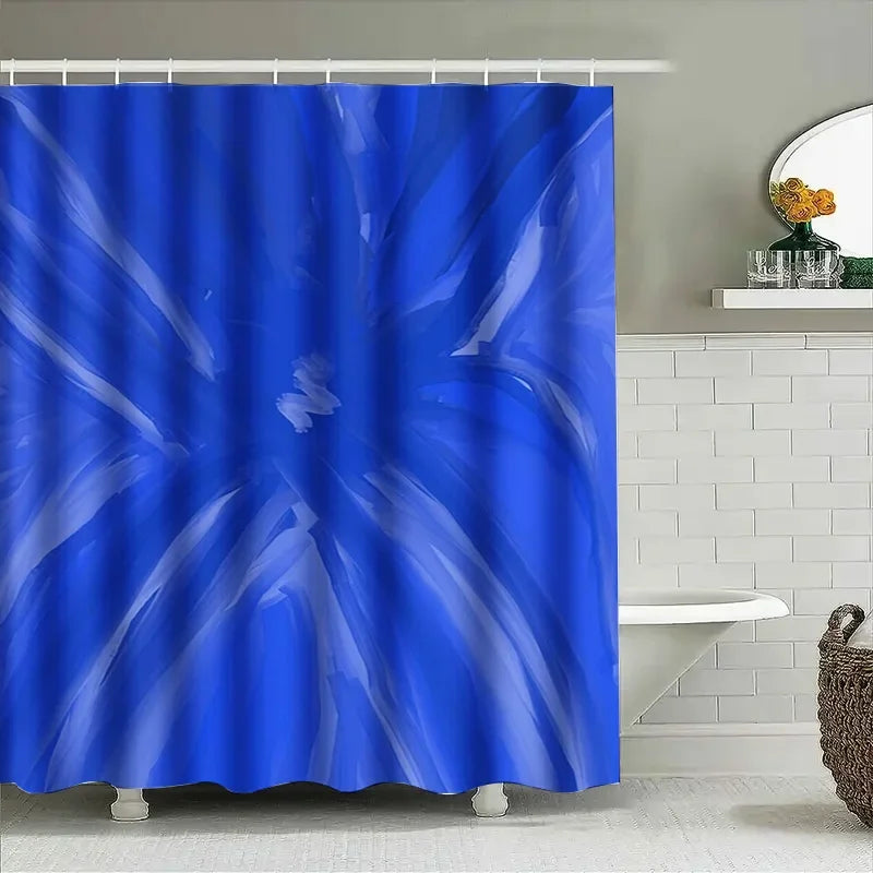 Nonwoven Polyester Shower Curtain Quick Dry Easy Care