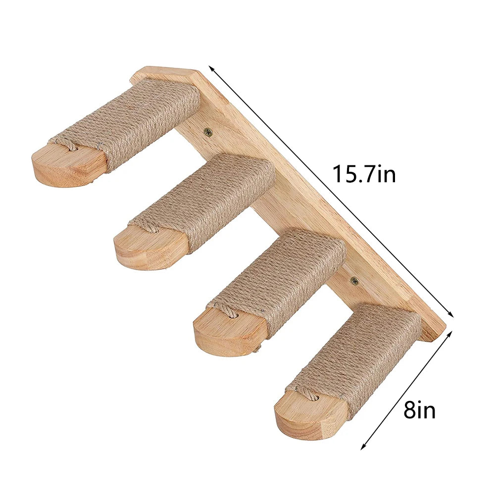 PETRAVELCN Cat Climbing Shelf Wall Mounted Scratching Post