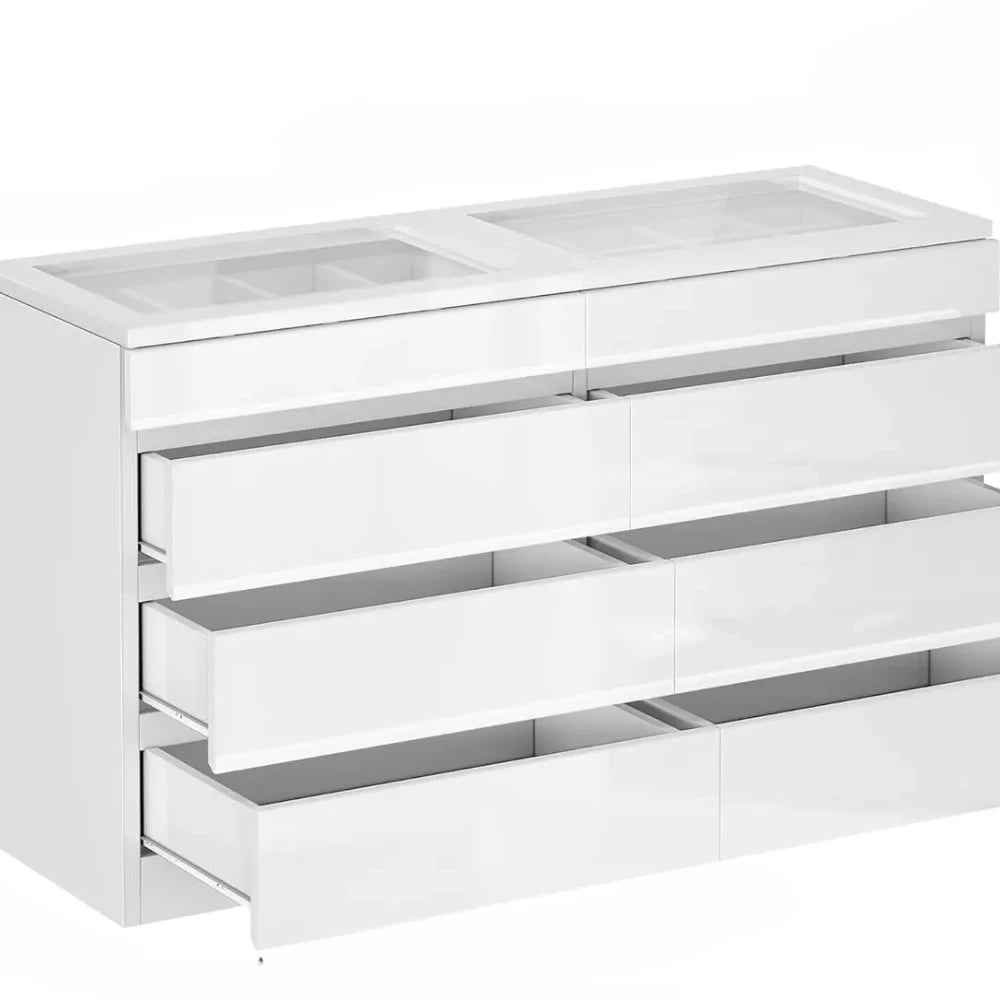 Modern Wooden Bedroom Dresser With Large Storage Cabinet