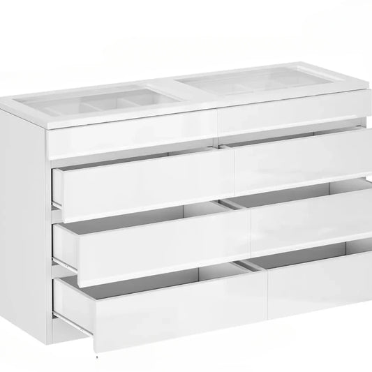 Modern Wooden Bedroom Dresser With Large Storage Cabinet
