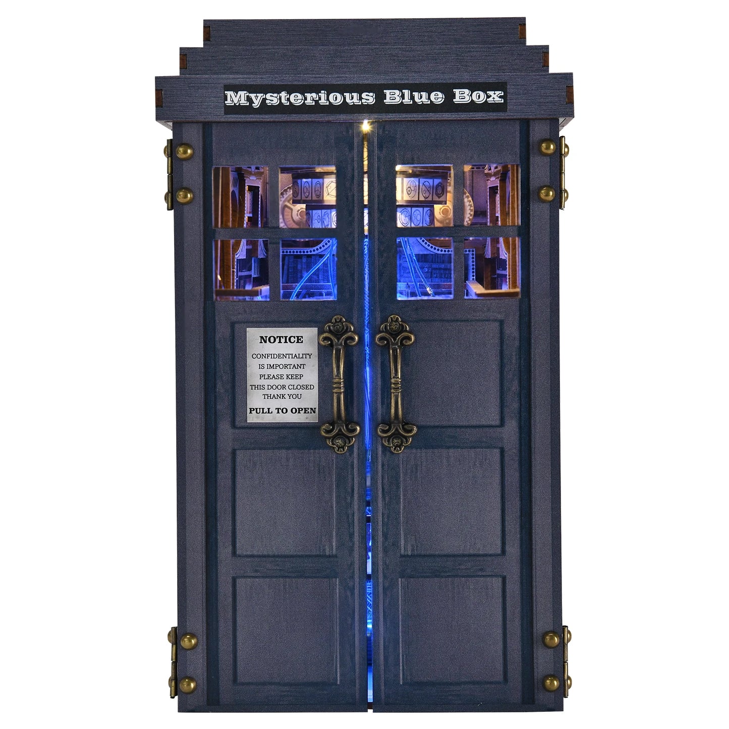ASLOWSNAIL Book Nook Kit Mysterious Telephone Booth Wooden Puzzle