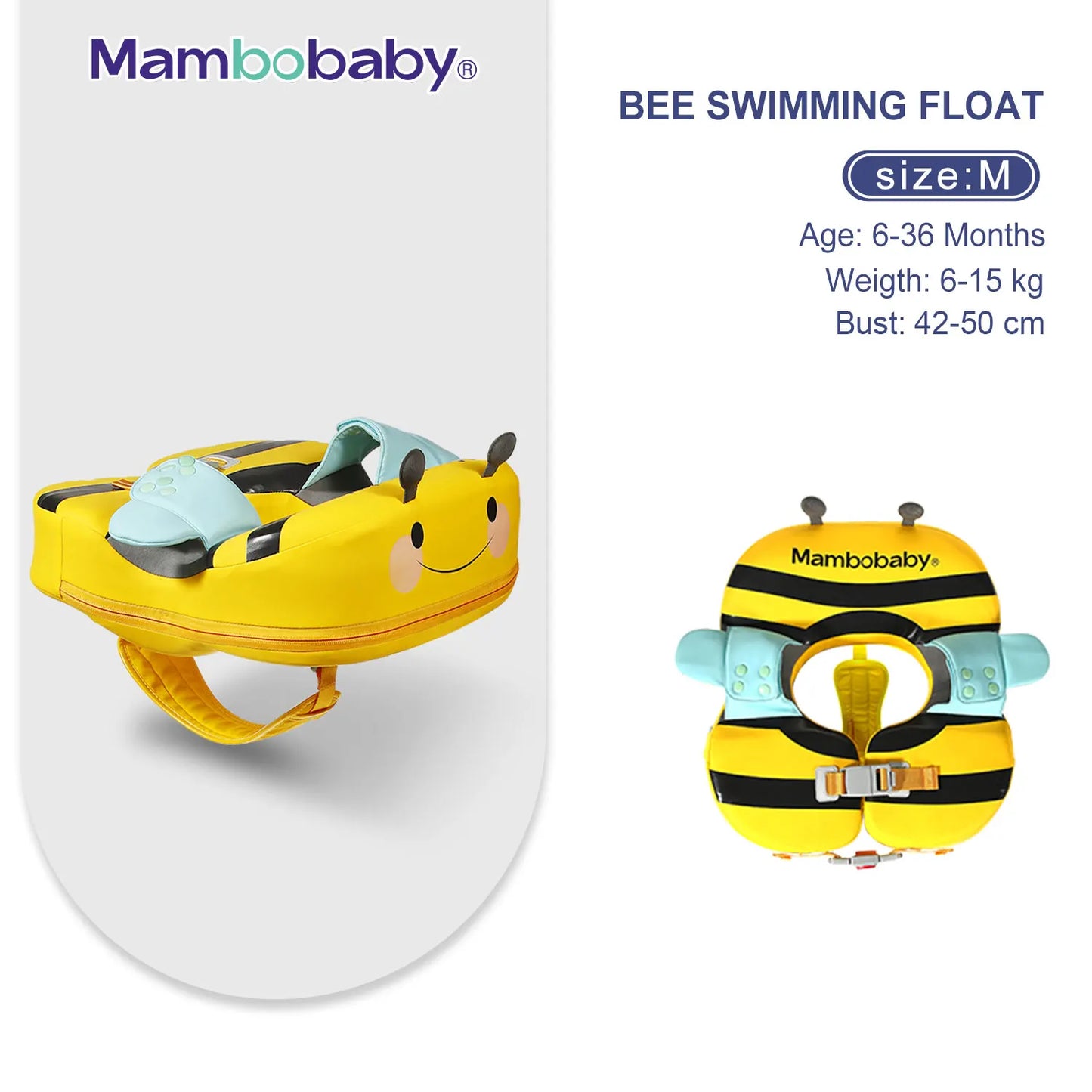 Mambobaby Baby Float With Sunshade And Crotch Strap
