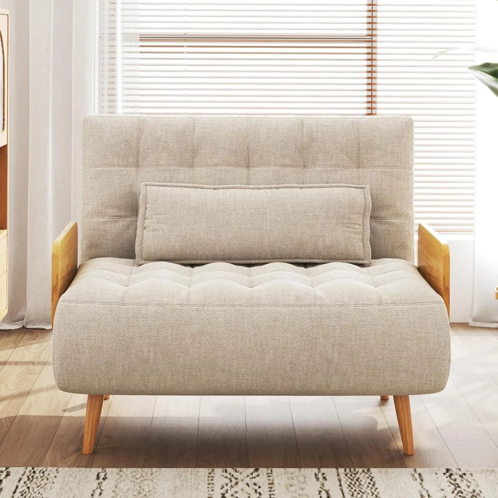 MKDK 3 In 1 Convertible Chair Bed Sleeper For Adults