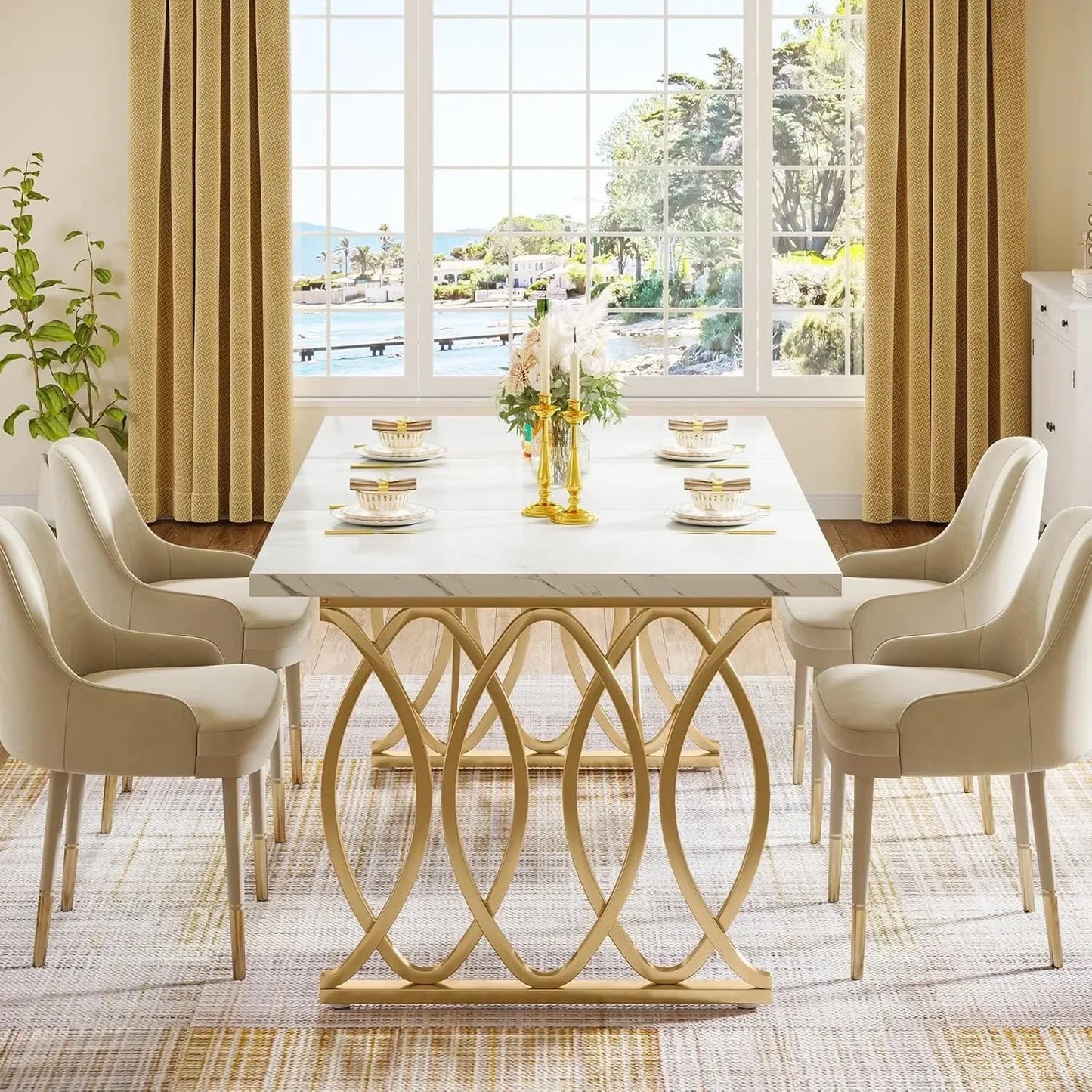 LITTLE TREE Modern Dining Table Kitchen And Dining Room