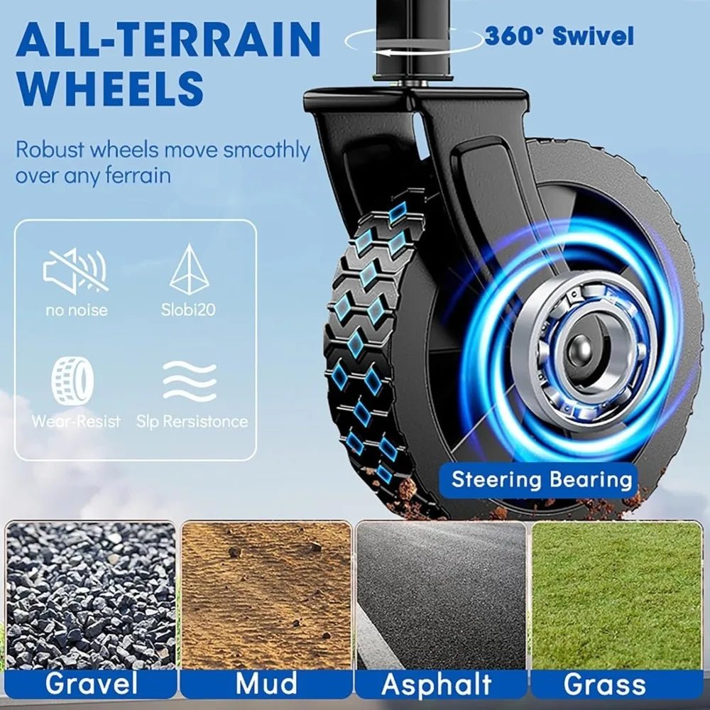 Collapsible All-Terrain Wagon Cart Heavy-Duty For Beach Camping Shopping