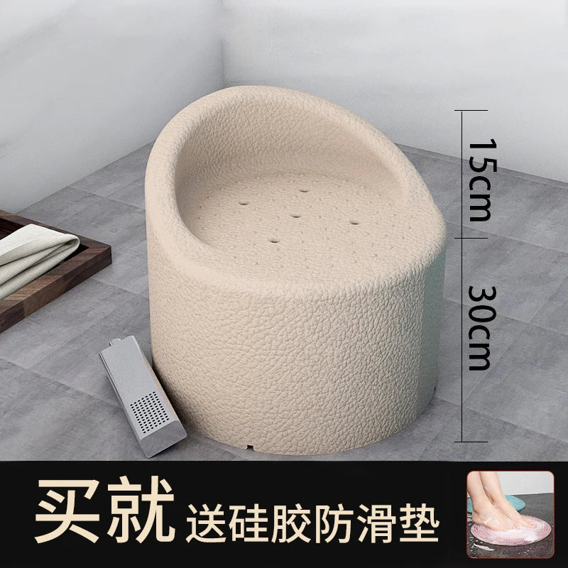 Elderly Bath Chair With Backrest Non Slip Shower Chair