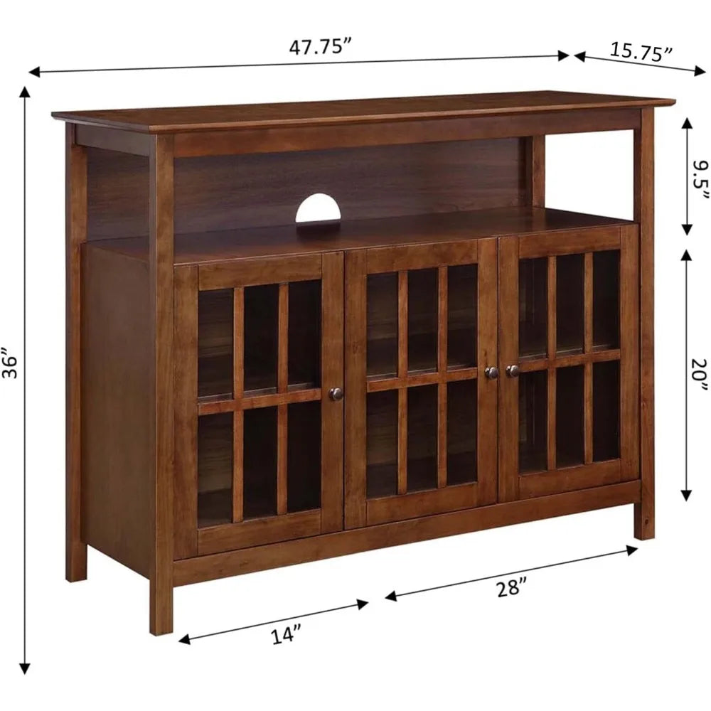 ZHUOTING Ultimate ContemporaryElegant TV Stand With SecretCompartmentStorageSolutions