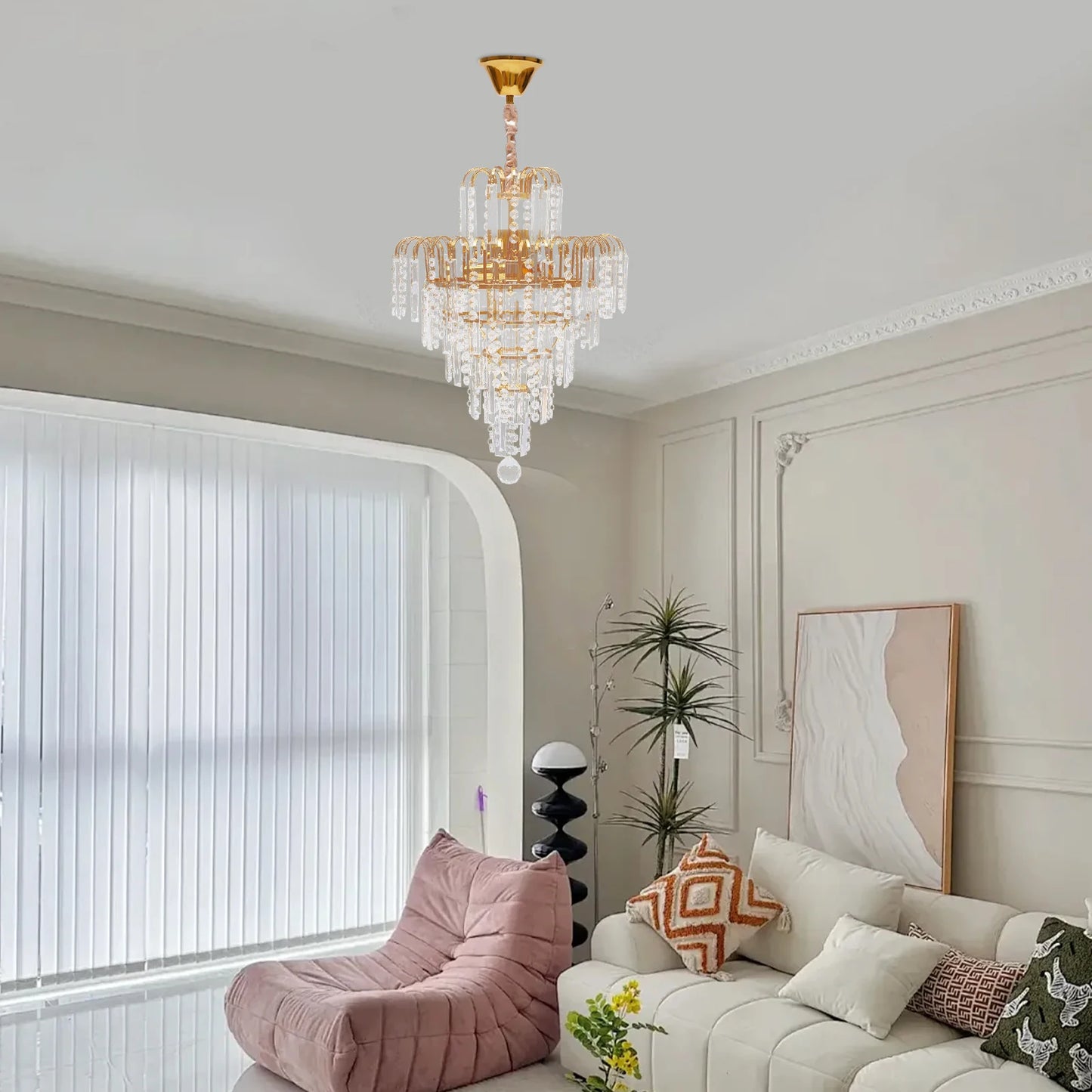 Luxury Crystal Chandelier Ceiling Light Pendant Fixture