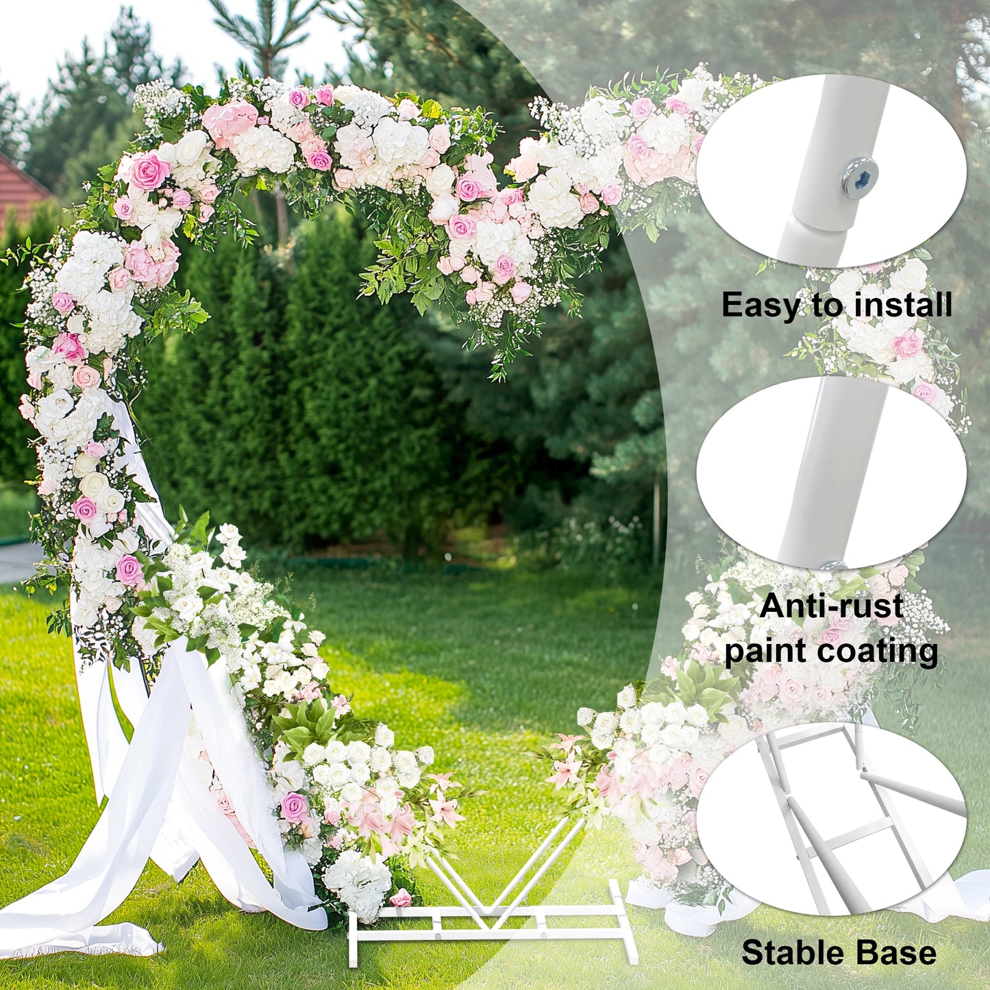 Guangdong Arch Backdrop Wedding Stand Heart Metal Frame
