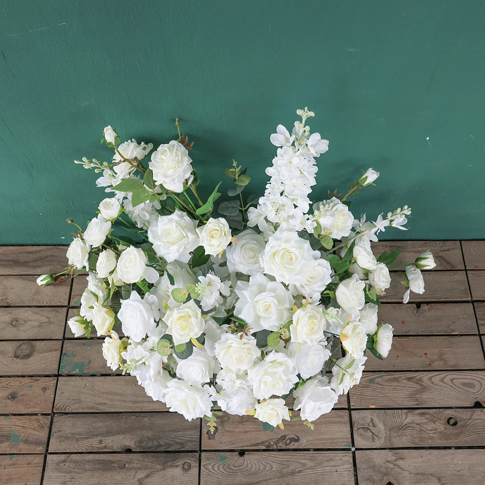 Rose Eucalyptus Artificial Flower Arrangement for Baby Shower Backdrops