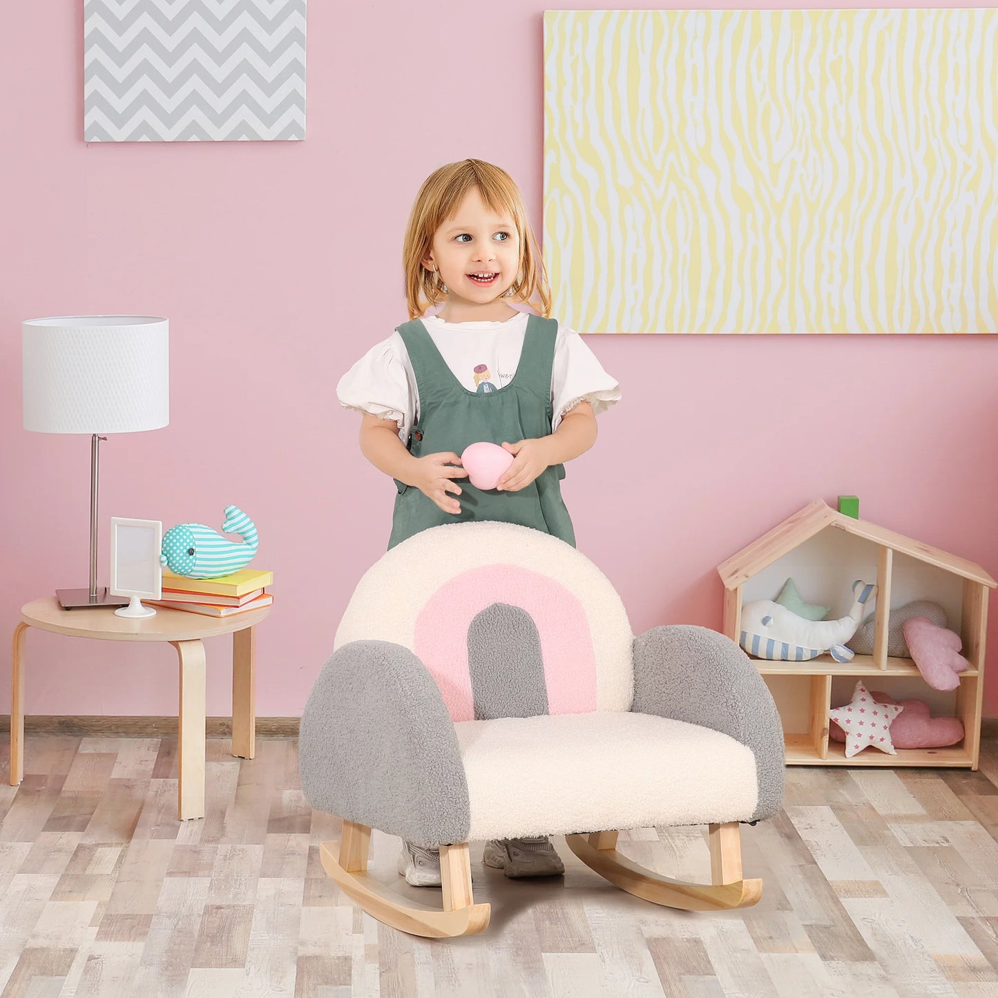 Filling Rocking Toddler Sofa Chair for Nursery Playroom
