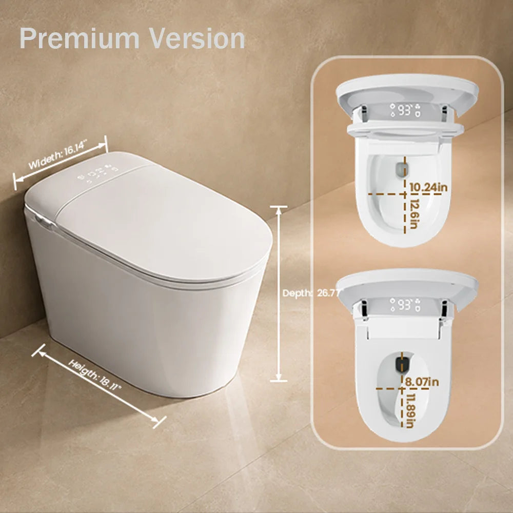 SANYIPACE Smart Bidet Toilet Heated Seat Warm Air Dryer