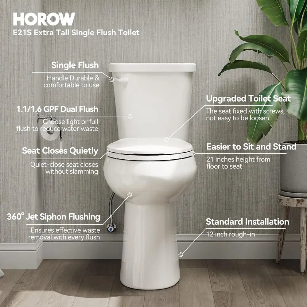 Ukmj 21 Inch Extra High Rough In El Two Piece Toilet