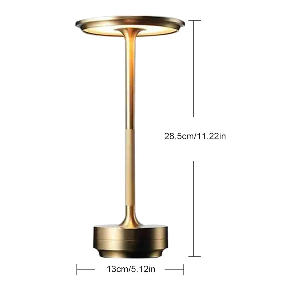 Hph Metal Touch Dimming Rechargeable Led Desktop Lamp