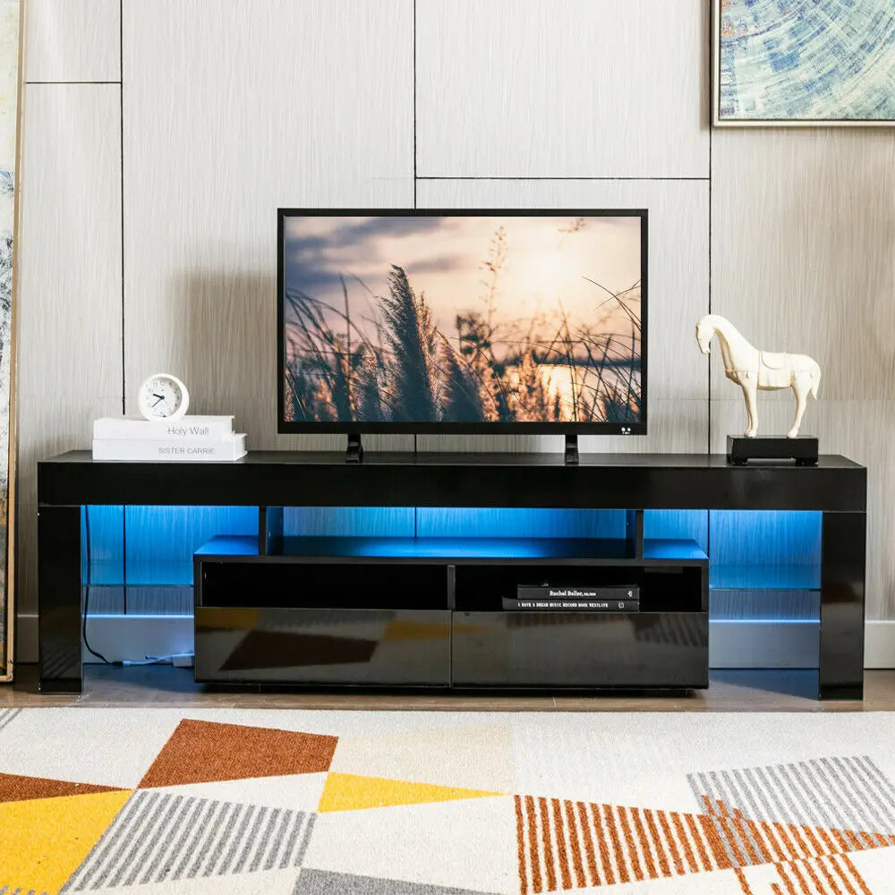 QiaoShiRen Modern TV Stand with Storage Drawers