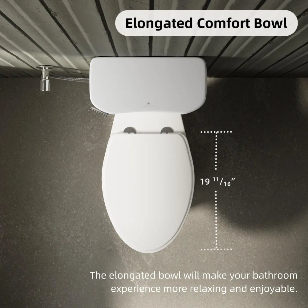 Senior Tall Toilet With Elongated Bowl And Soft Close