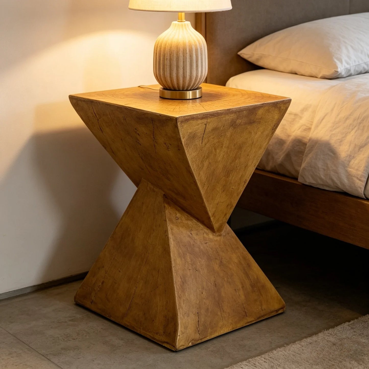 Modern Wood End Table For Living Room