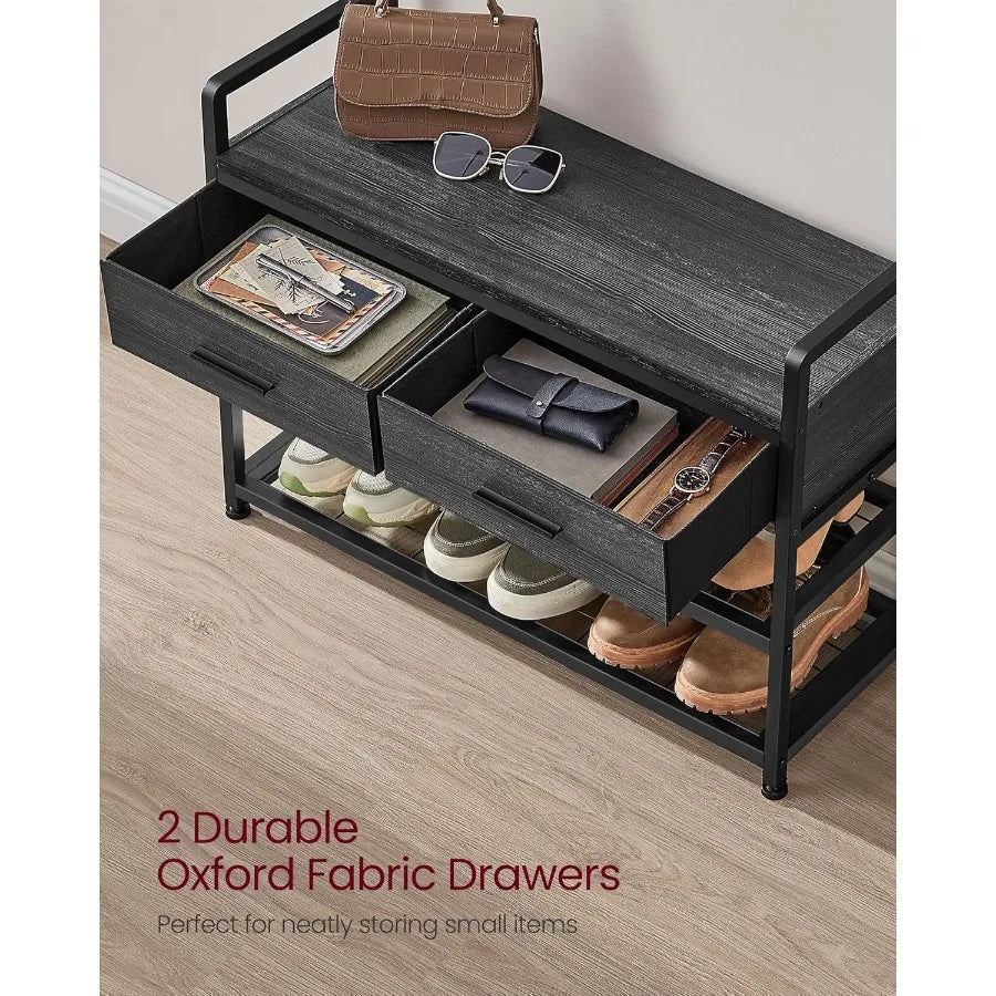 XIUWO Hall Tree With Bench And Shoe Storage Organizer