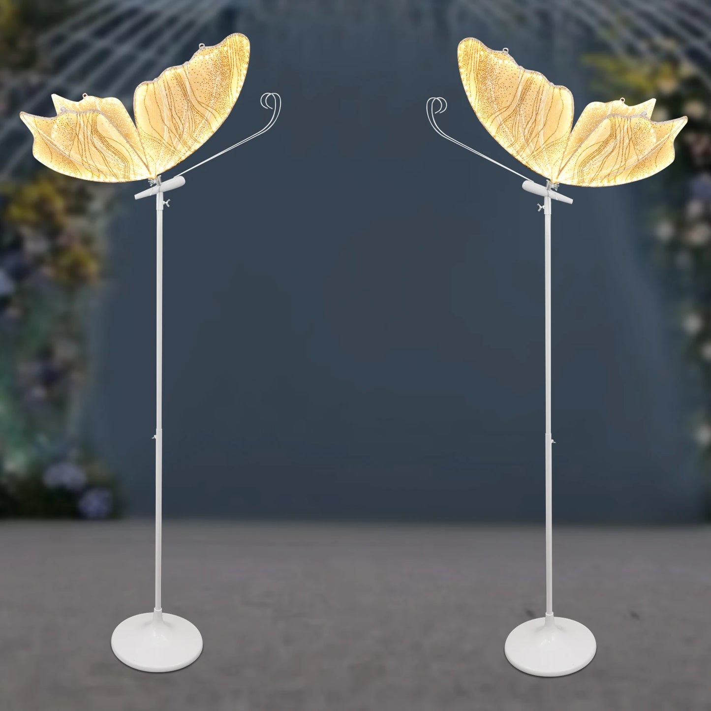 Bymaocar Butterfly Wedding Lights 48W LED Floor Lamp