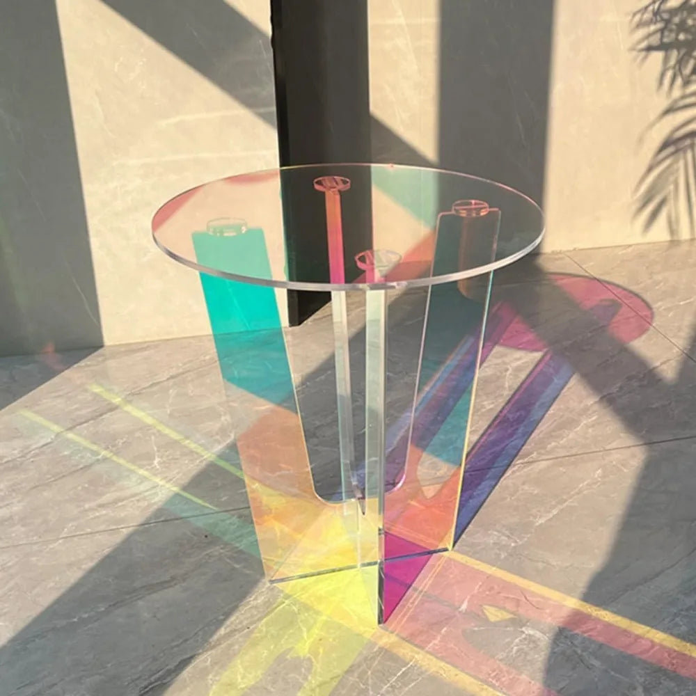 Modern Acrylic End Table For Living Room And Lounge