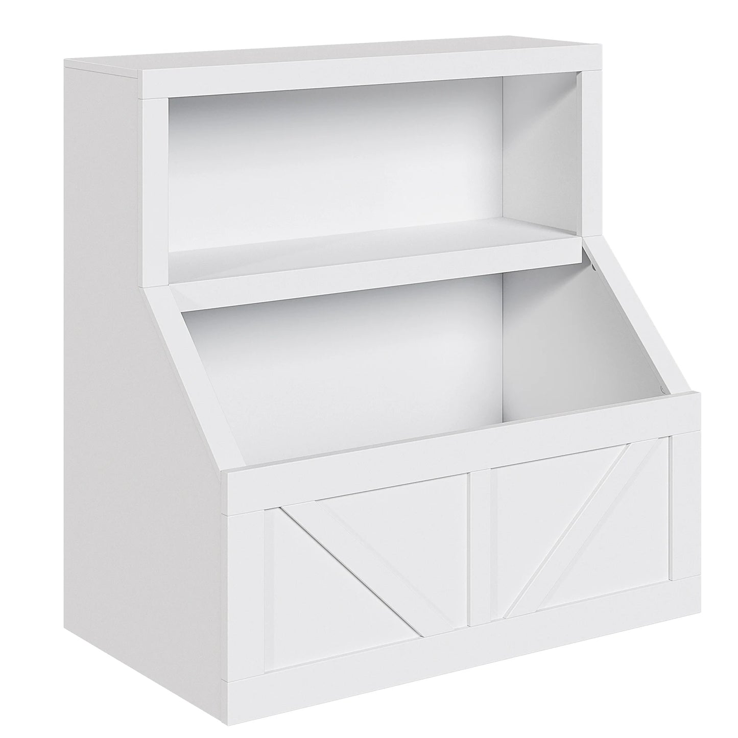 Kids Wooden Toy Storage Organizer With Cubby Bookcase Playroom