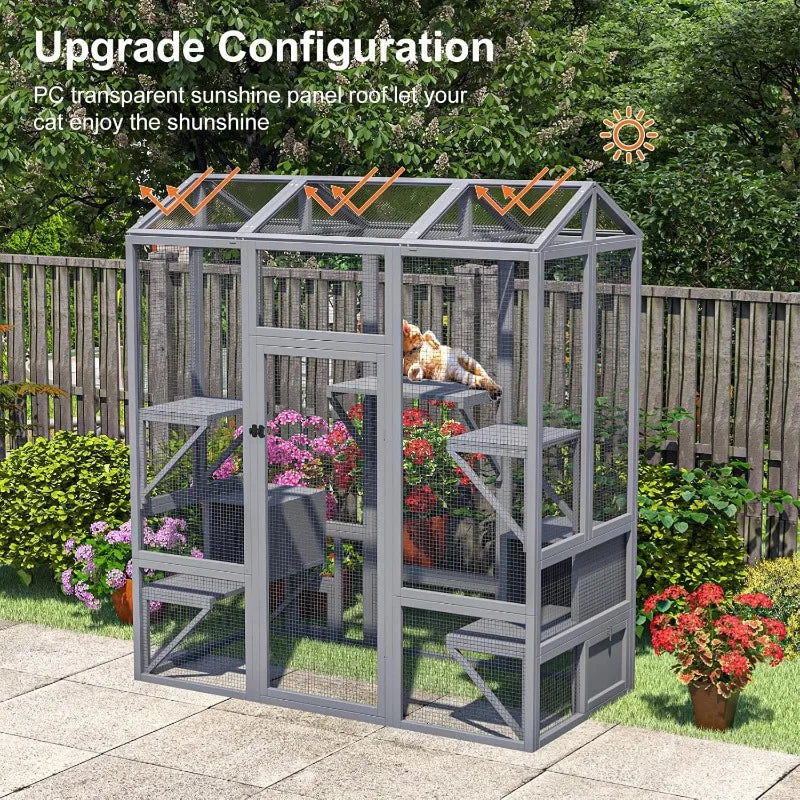 Hign-concerned Outdoor Cat Enclosure Large Walk In Cage