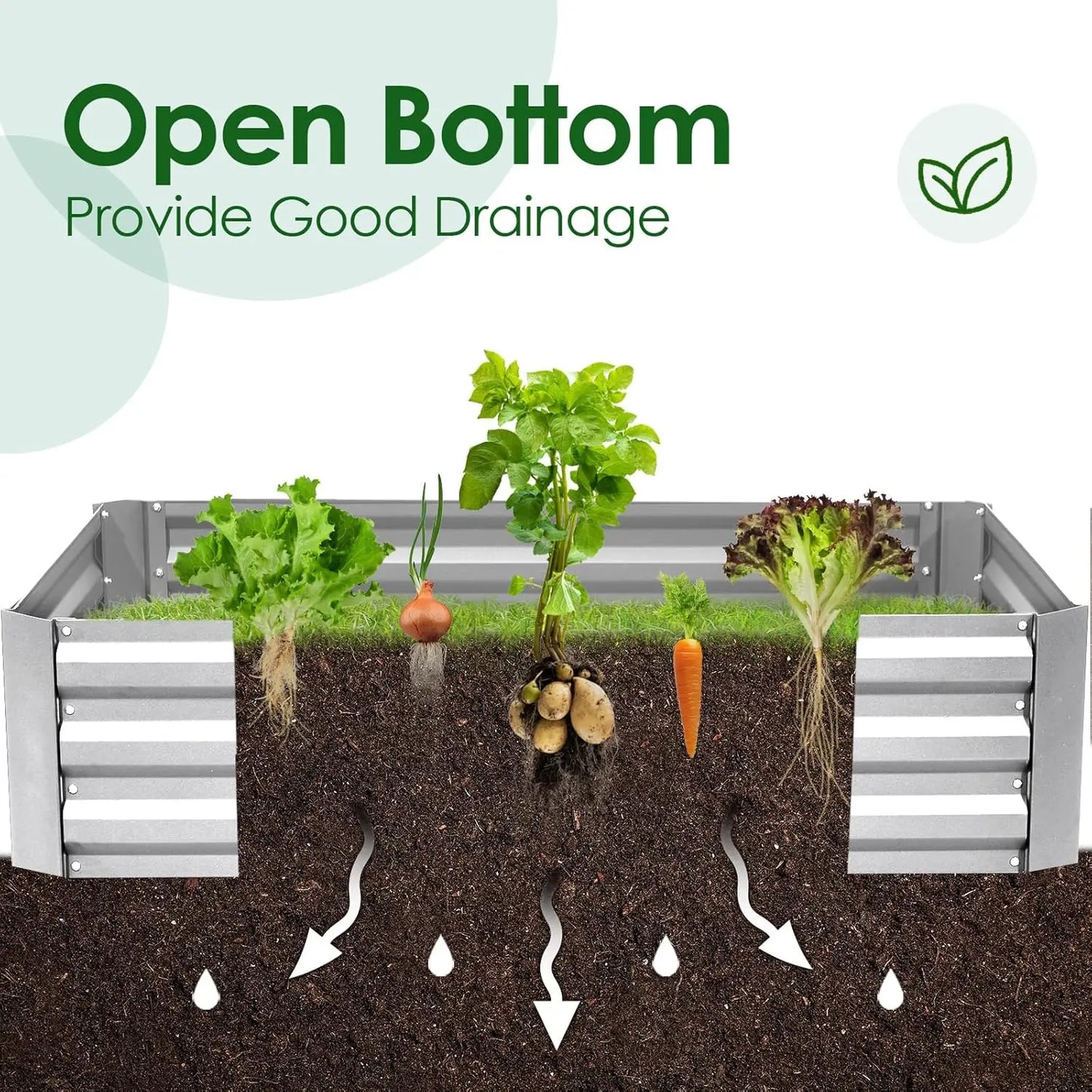 Hign-concerned Raised Garden Bed With Cover Galvanized Kit