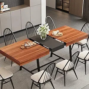 DAFIFY Extendable Dining Table With Silent Glide Extension