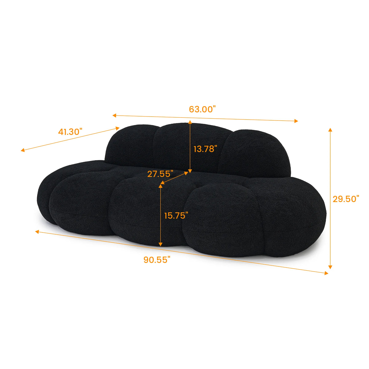 Sdorens Modern Cloud Shaped Sofa for Living Room Comfort