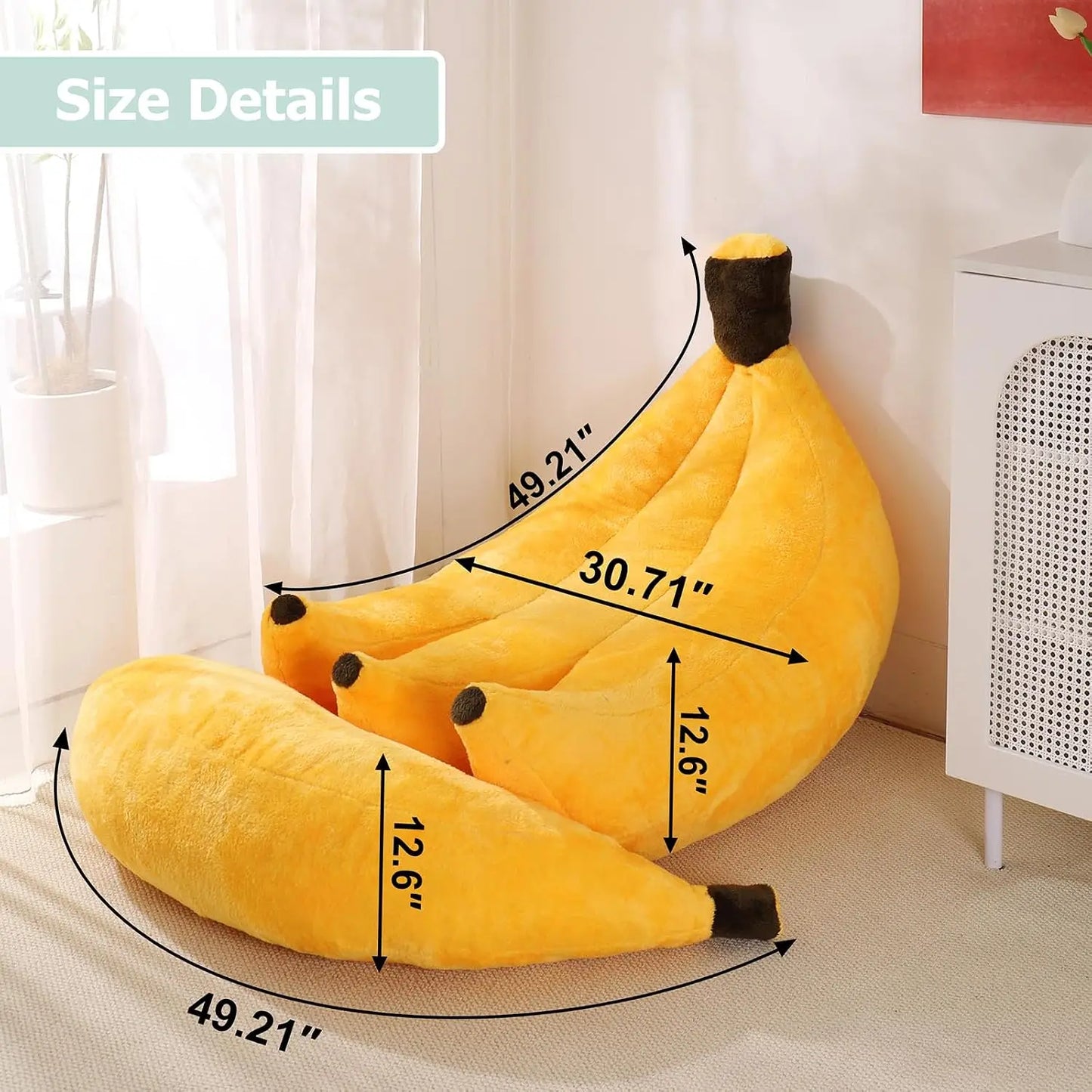 Banana Bean Bag Chair With Ottoman Convertible Sofa Bed