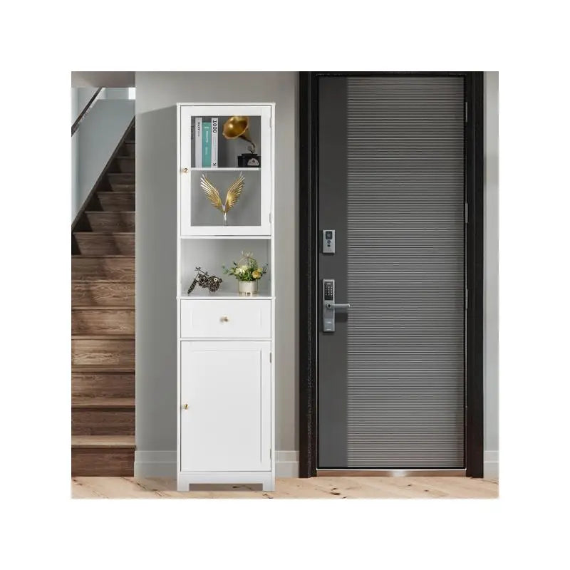 Modern Two Door Bathroom Cabinet With Drawer And Shelf