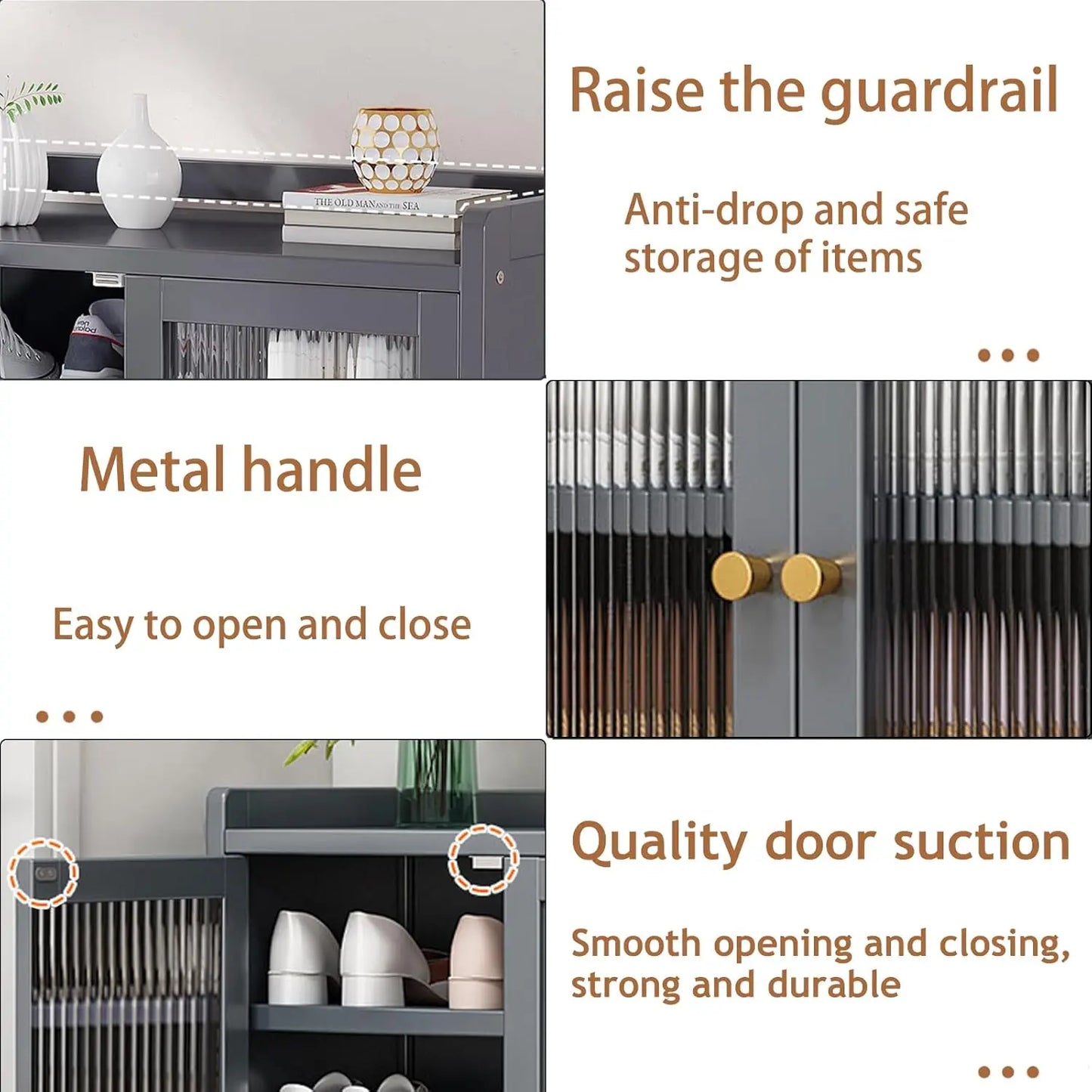 Bamboo Shoe Cabinet With Acrylic Door Shoe Rack Organizer