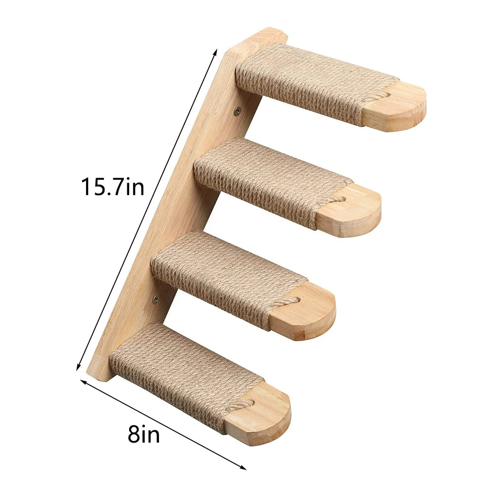 PETRAVELCN Cat Climbing Shelf Wall Mounted Scratching Post