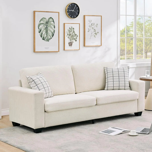 Studyset Corduroy Loveseat Sofa For Living Room Comfort