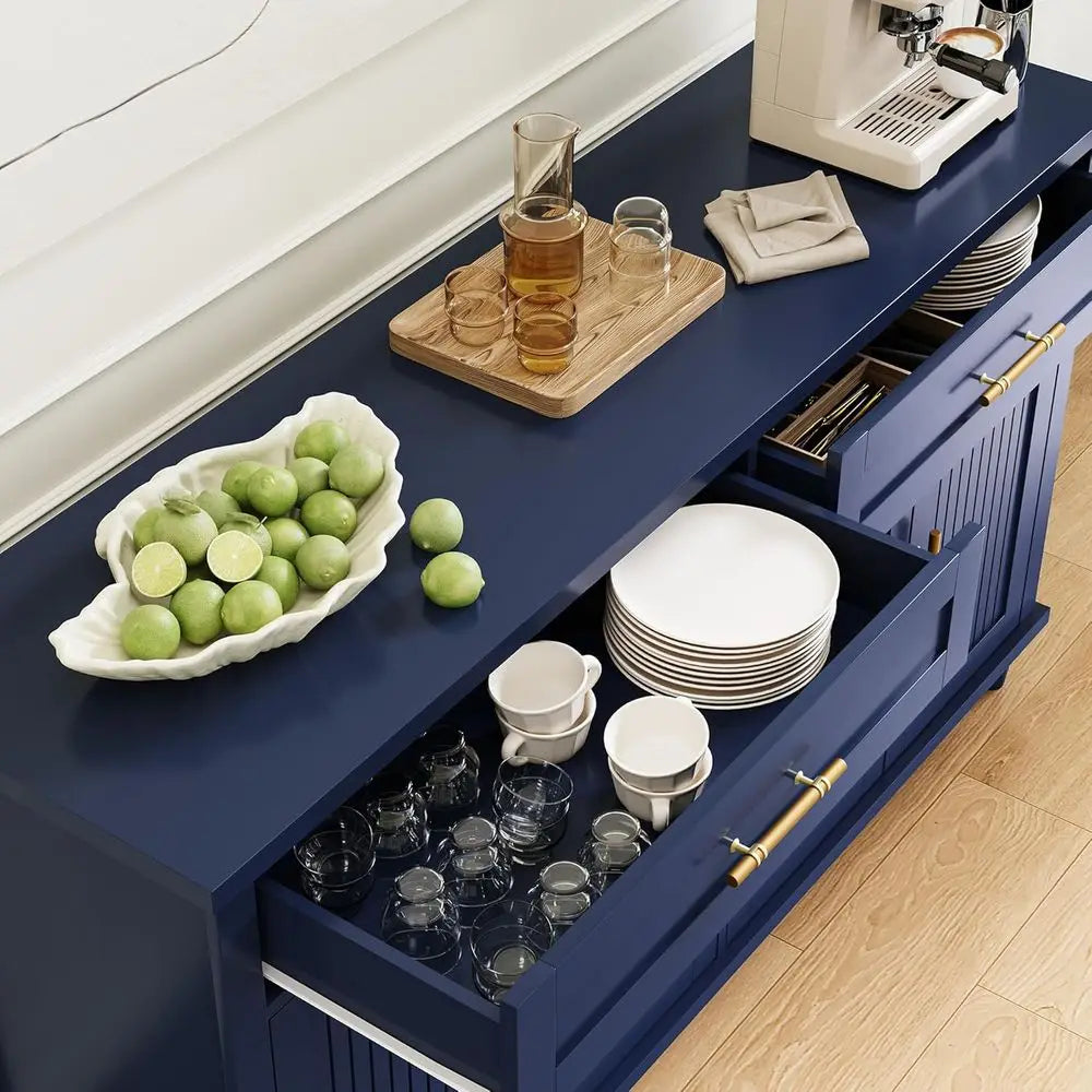 Sideboard Buffet Cabinet With Storage and Adjustable Shelves