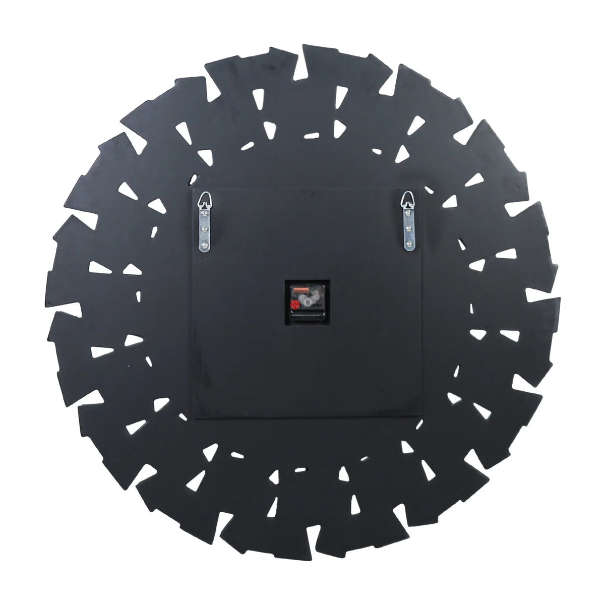 Round Mirrored Wall Clock With Silent Quartz Movement