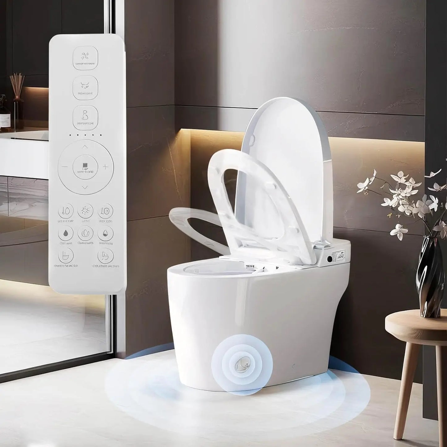 Sh.Kl Smart Toilet Bidet With Remote Control Heated Seat