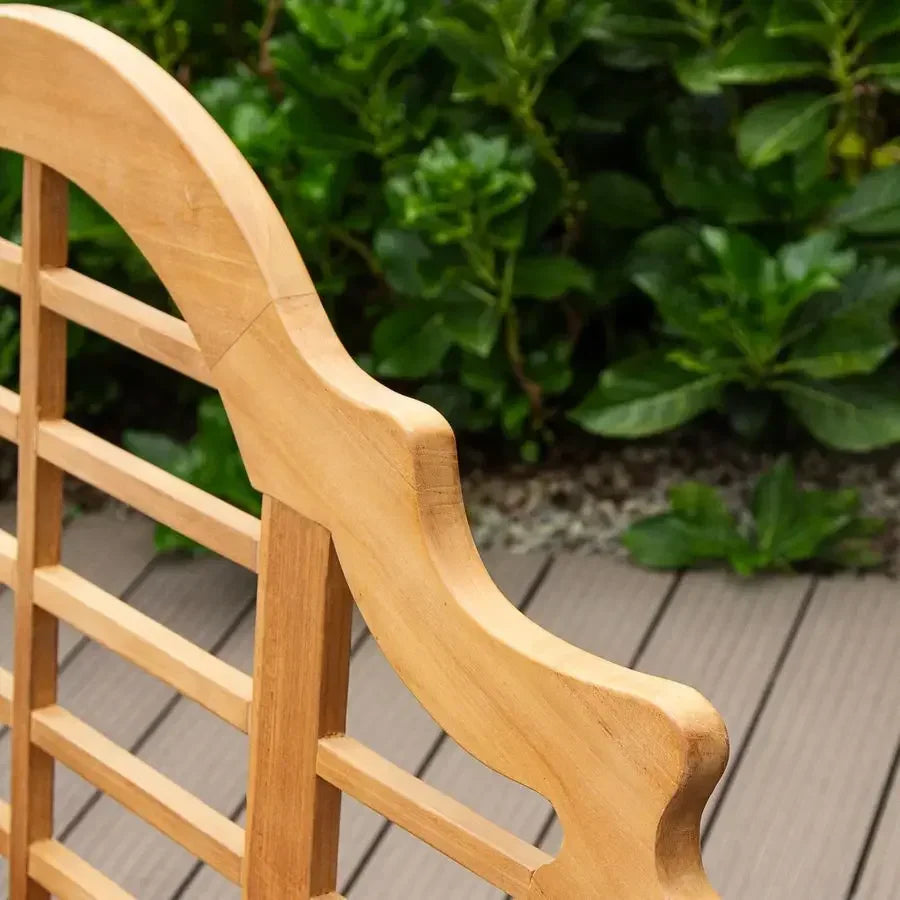 Casual Lutyens Teak Wood Garden Bench Outdoor Patio Seating