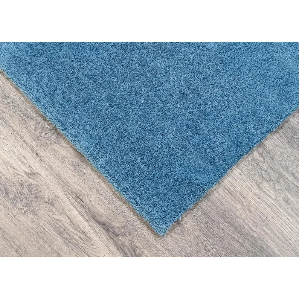 Basin Blue 5x6 Feet Room Size Bathroom Carpet Machine Washable Nylon Rug