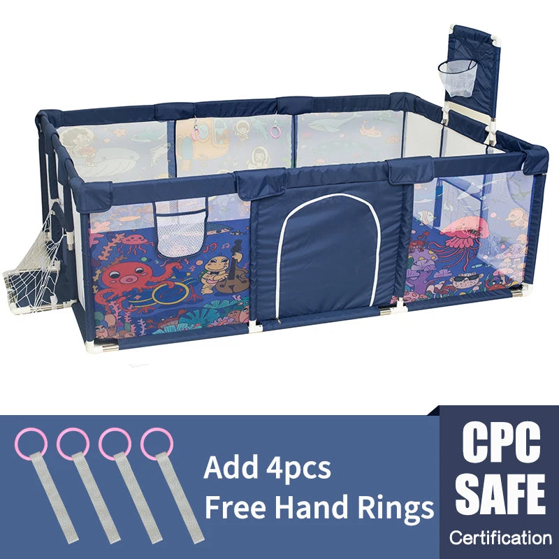 IMBABY Child Playpen and Basketball Fence Safety Barrier