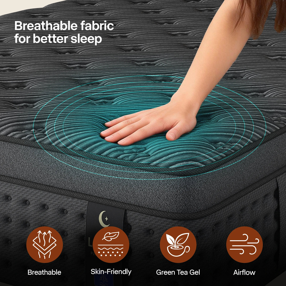 LayRoad Medium Gel Memory Foam Pocket Spring Mattress