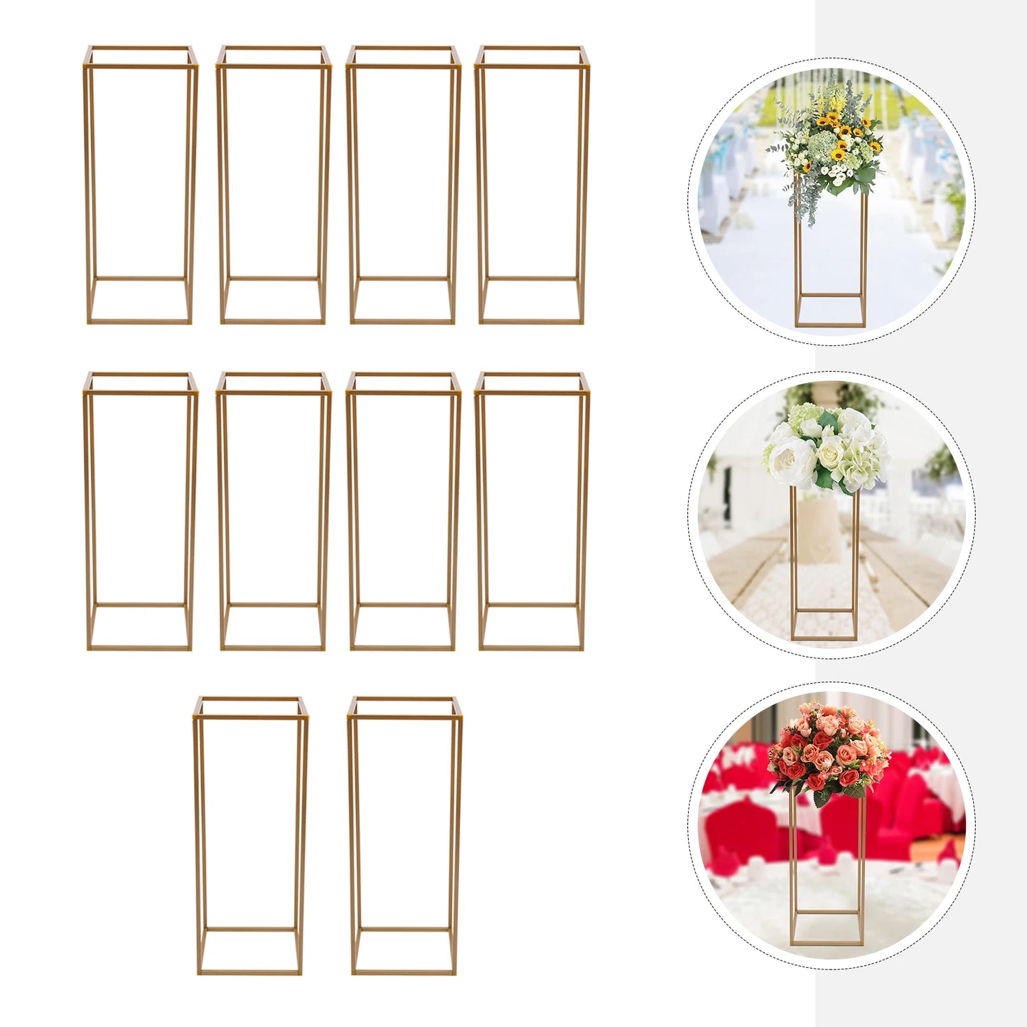 Flower Stand Metal Wedding Column Vases For Events