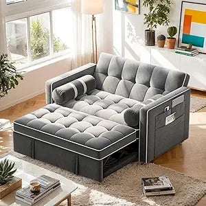 DAFIFY 3 In 1 Convertible Sleeper Sofa Bed With USB Ports