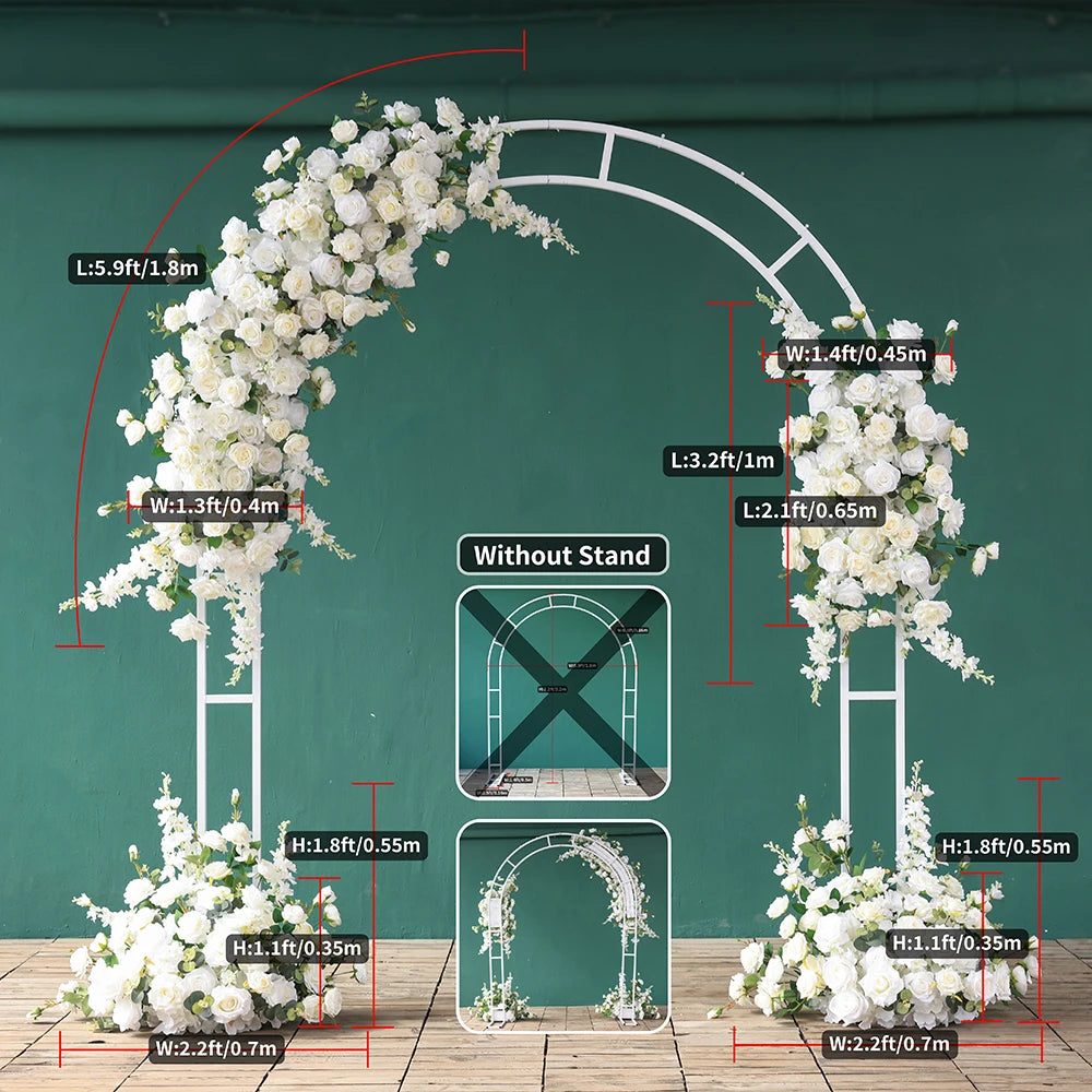 Rose Eucalyptus Artificial Flower Arrangement for Baby Shower Backdrops