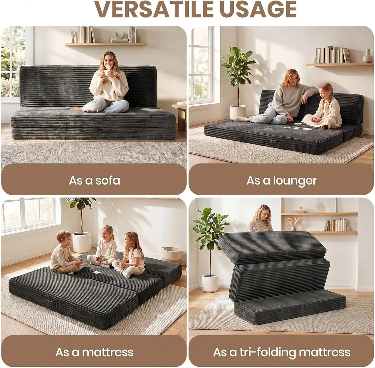 Novilla Folding Memory Foam Mattress For Guests And Camping Dorms