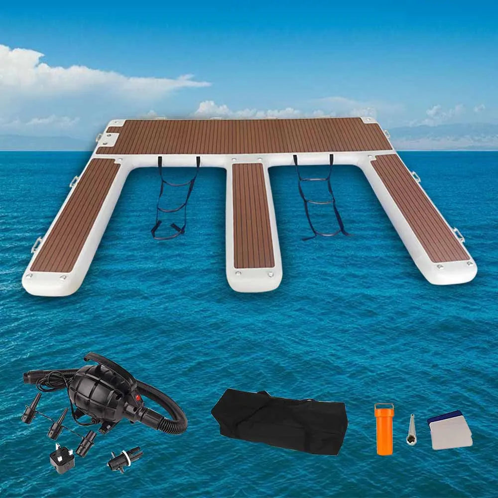 Ejia EVA Non Slip Inflatable Dock Platform Water Fun